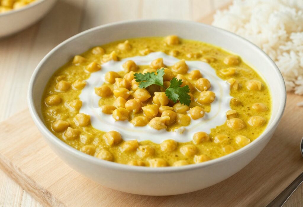 Chana dal with lentils and coconut milk