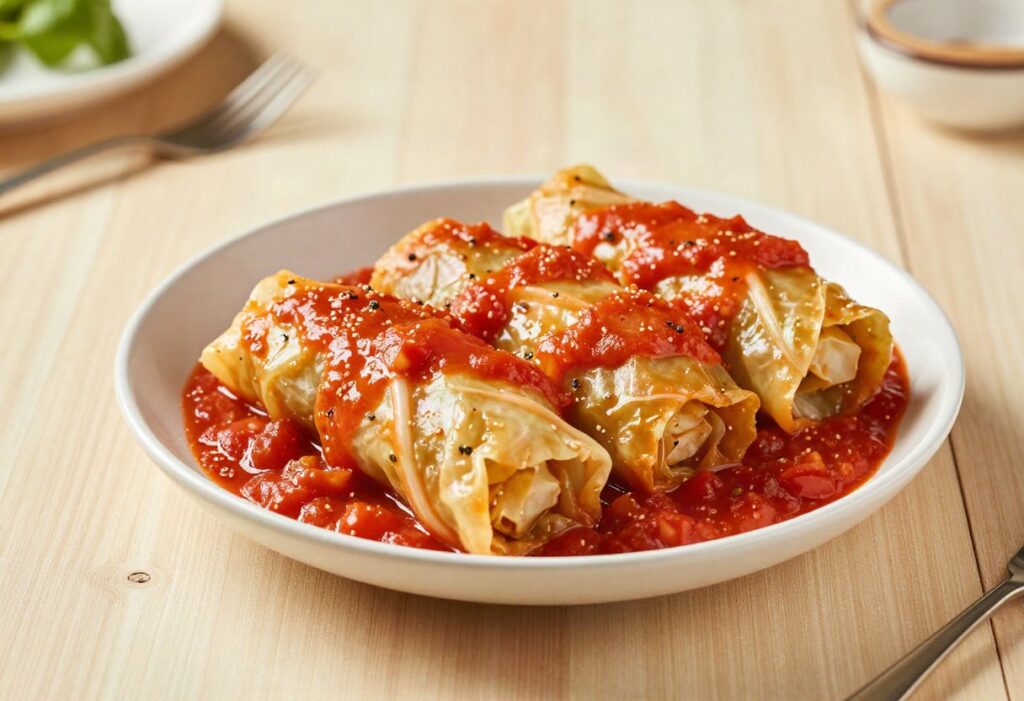 Vegetarian stuffed cabbage