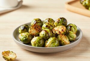 Brussels sprouts roasted with balsamic vinegar