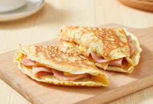 Crêpes protéinées jambon-fromage