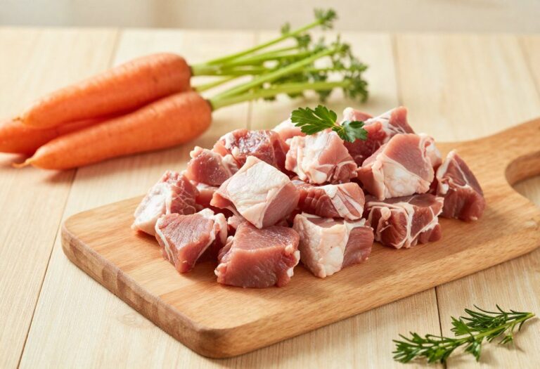 Diced veal for stew