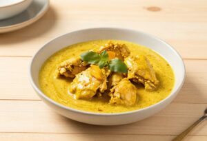 Chicken curry with turmeric and coconut milk