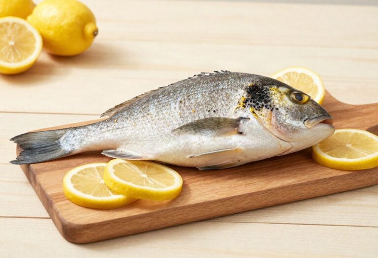 Whole fresh gilt-head bream