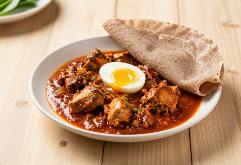 Light doro wat (Ethiopian chicken)