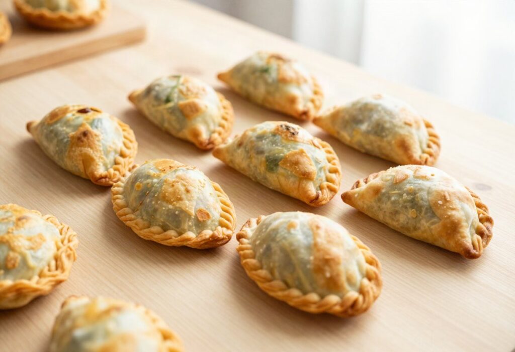 Baked vegetable empanadas