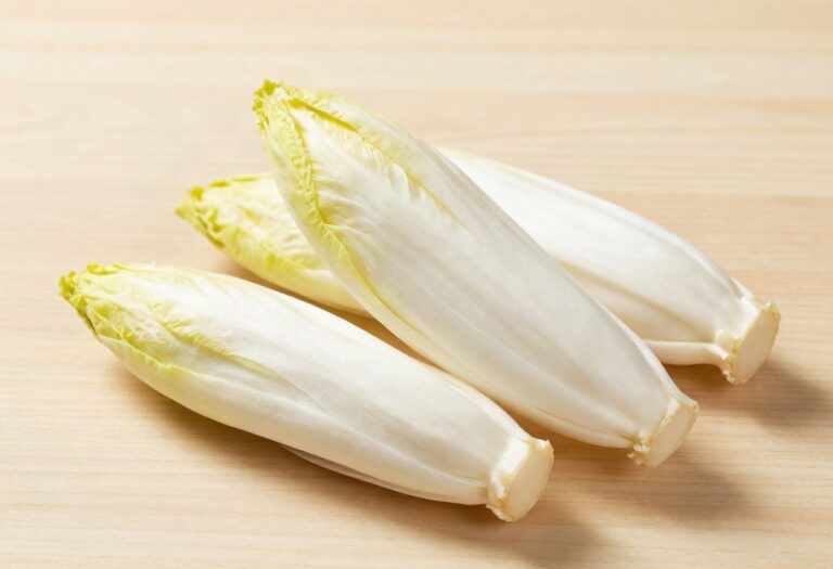 Chicory, one cut open