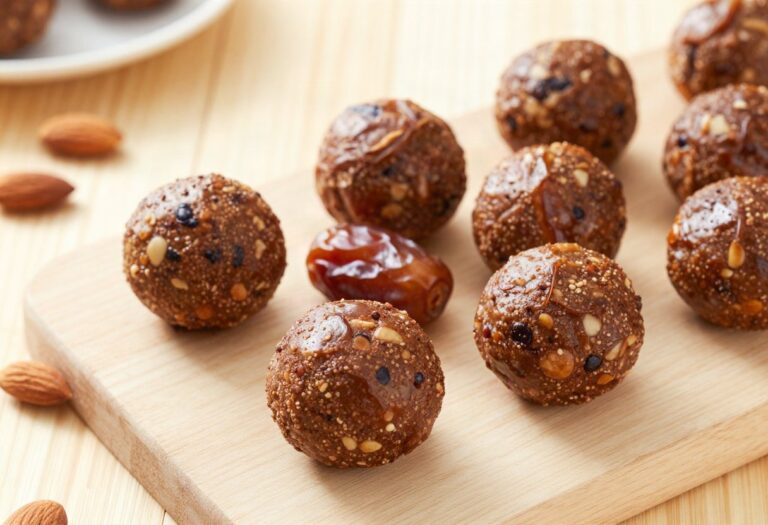 Energy balls dattes, amandes et cacao