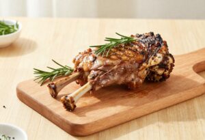 Grilled shoulder of lamb with rosemary