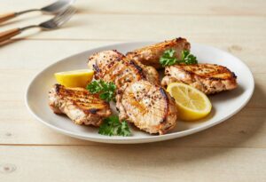 Pan-fried turkey escalopes with lemon