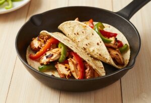 Fajitas de poulet aux poivrons
