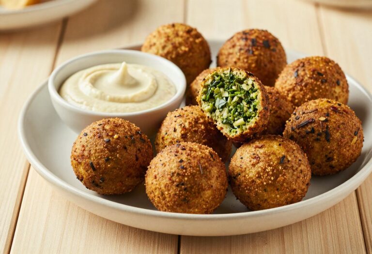 Falafels and tahini sauce