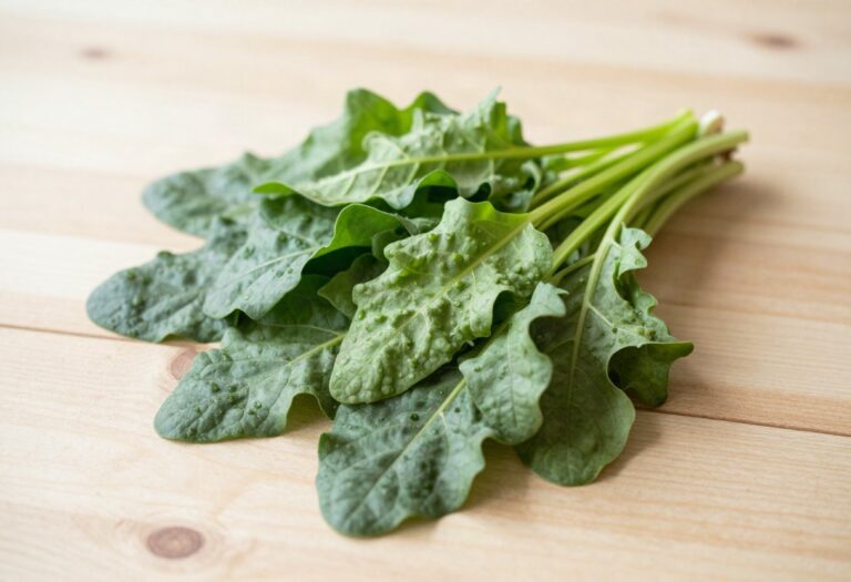 Fresh sorrel leaves