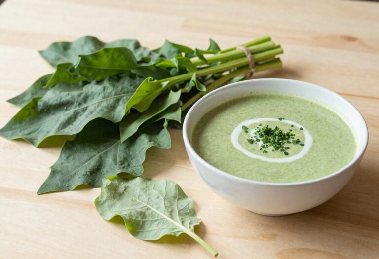Molokhia leaves and soup