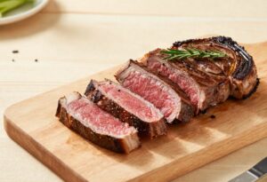 Cooked sliced emu fillet