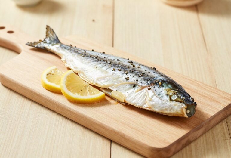 Cooked blue ling fillet