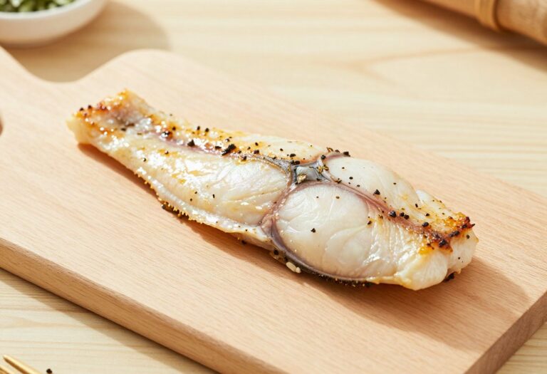 Cooked ling fillet
