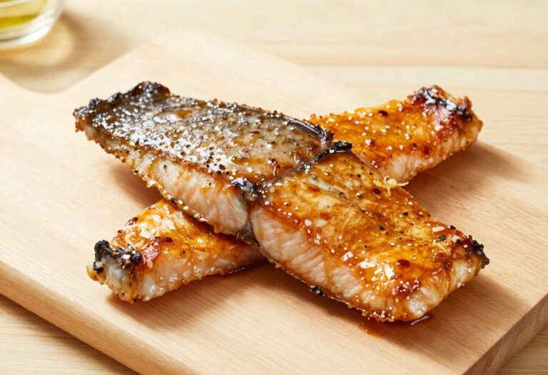 Glazed sablefish fillet