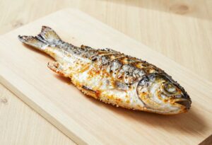 Pan-fried pike-perch fillet