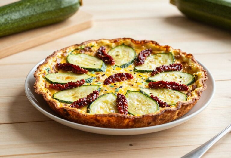 Frittata courgette et tomates séchées