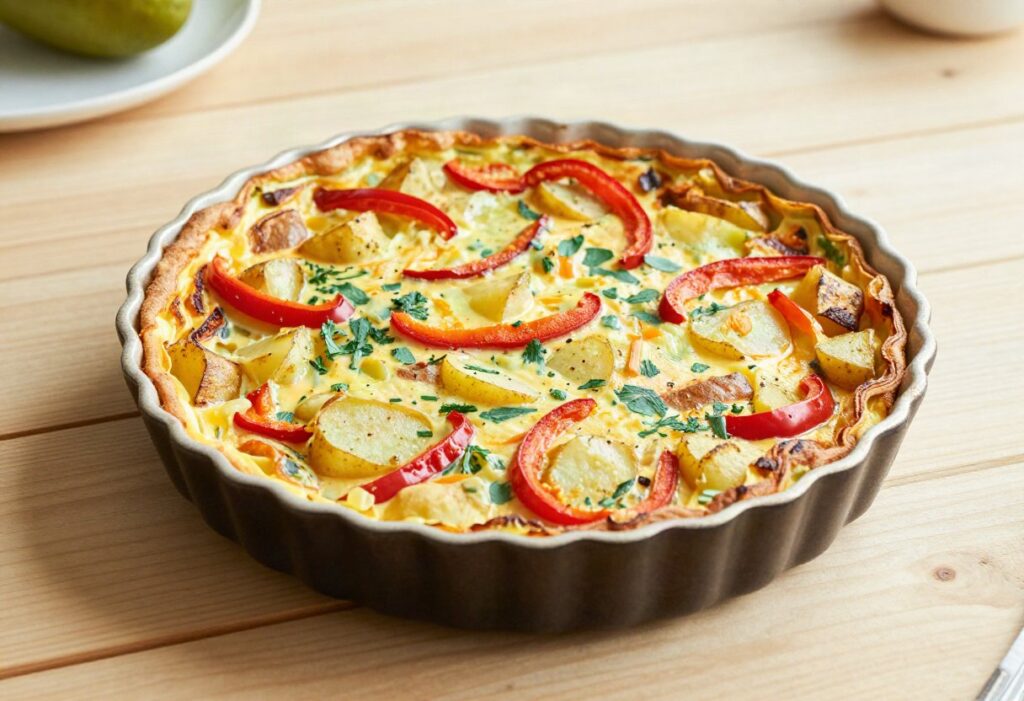 Potato and pepper frittata