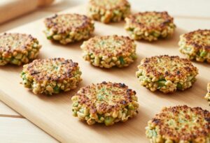 Galettes de flocons d&rsquo;avoine aux légumes