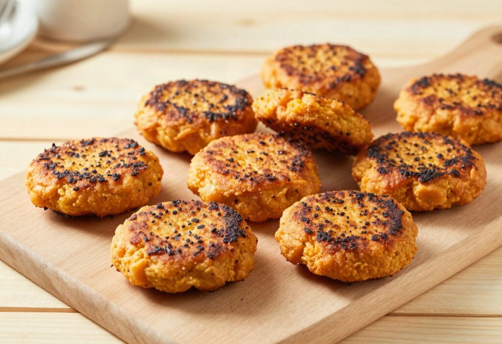 Baked sweet potato patties