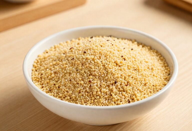 Raw couscous grain
