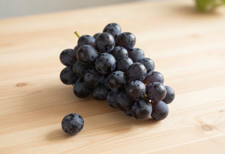 Bunch of black grapes