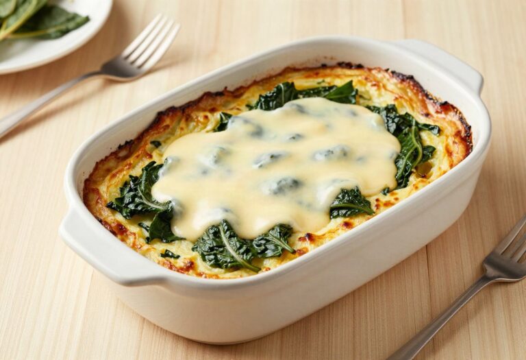 Gratin de blettes à la béchamel légère