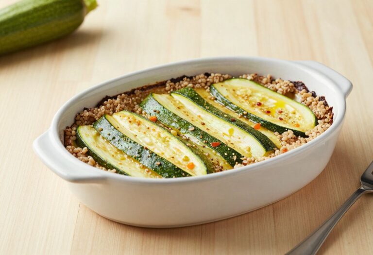 Gratin de courgettes au quinoa