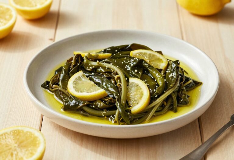 Horta (Greek greens with oil and lemon)