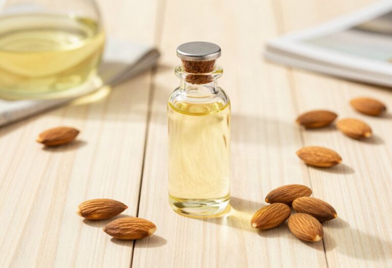 Sweet almond oil and almonds