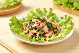 Larb de poulet (salade thaïe)