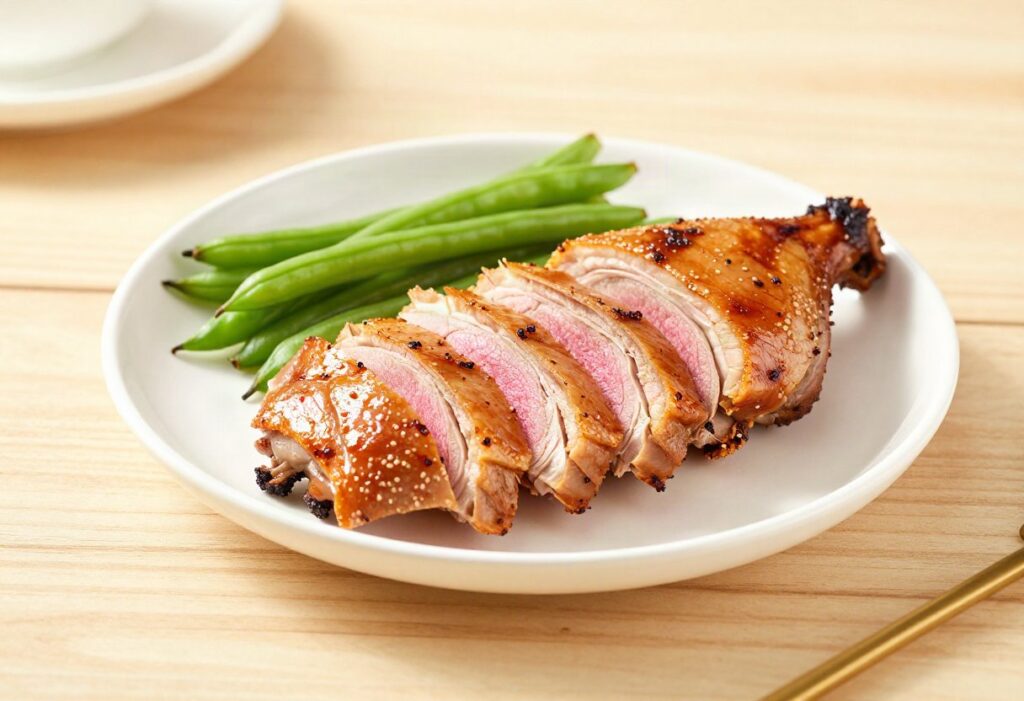 Baked duck breast