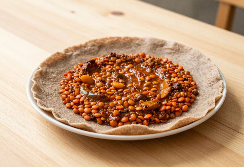 Misir wot (Ethiopian spiced lentils)