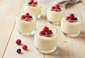Mousse de fromage blanc aux fruits rouges