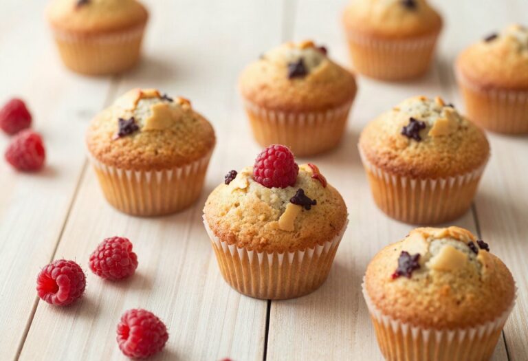 Muffins protéinés à la framboise