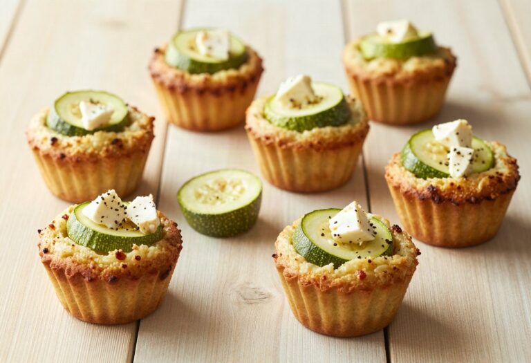 Muffins salés courgette et feta