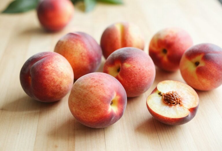 Nectarines, one cut open
