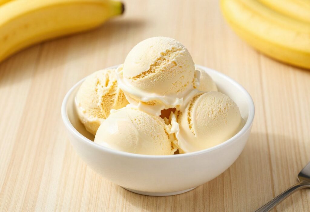 Banana nice cream (quick ice cream)