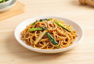 Nouilles sautées aux légumes et sésame