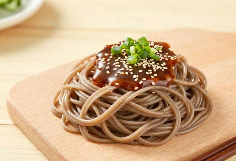 Nouilles soba froides au sésame