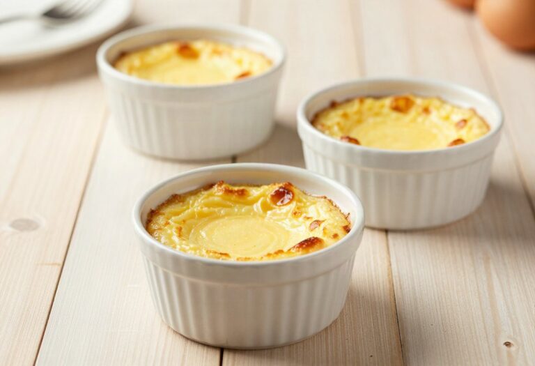 Egg custards in ramekins