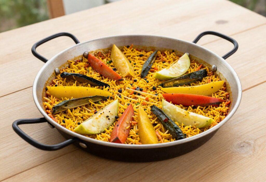 Vegetable paella