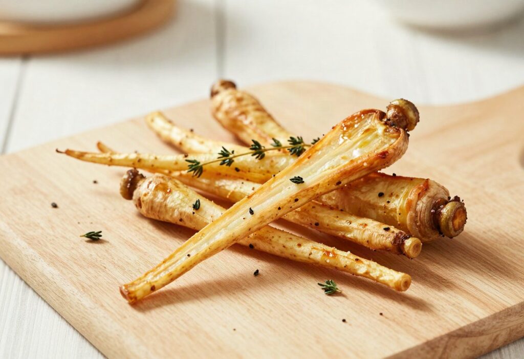 Roast parsnips with thyme