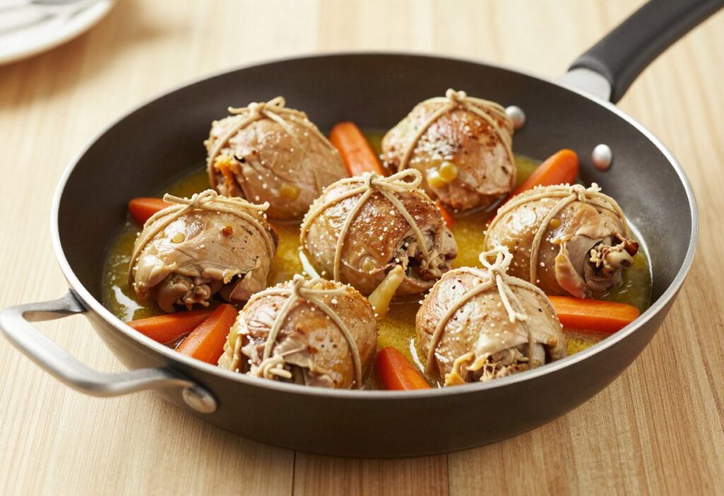 Light turkey paupiettes