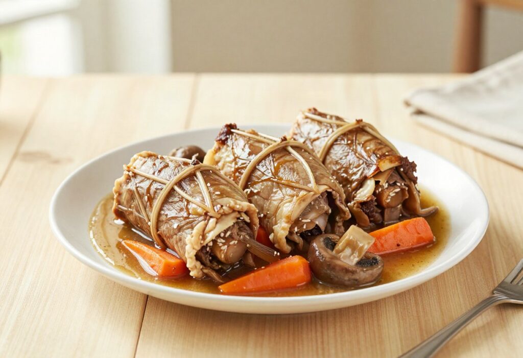 Paupiettes de veau mijotées