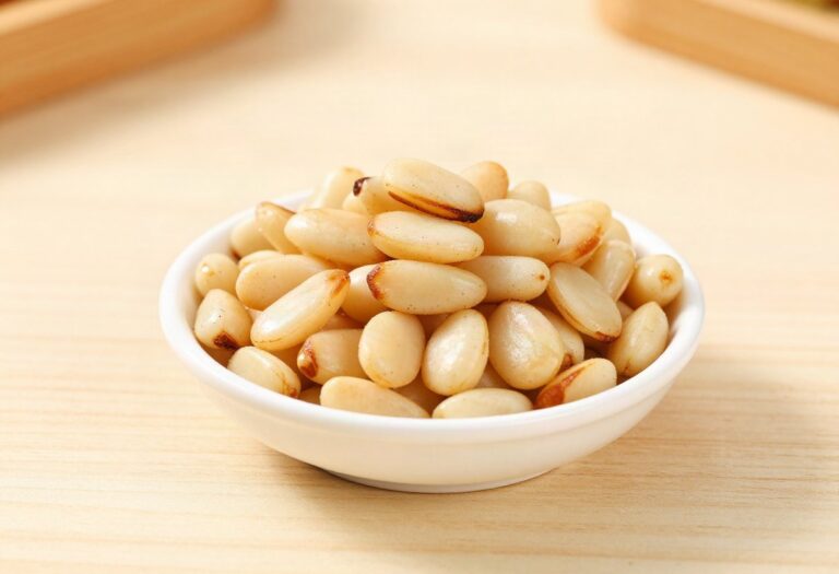 Pine nuts in a bowl