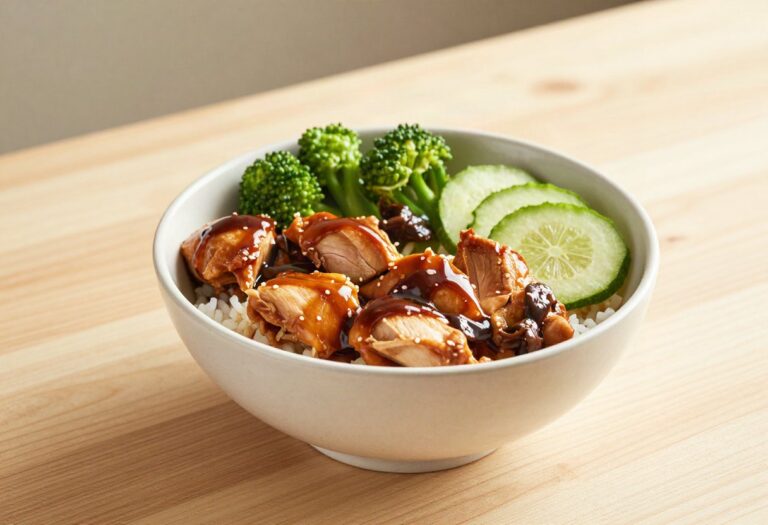 Poke bowl au poulet teriyaki