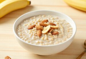 Porridge banane-amande